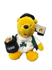 Walt Disney World - Winnie the Pooh - St. Patrick's Day Pooh - with Tags - Bean