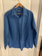 Van Heusen - Regular Fit Wrinkle Free - Button Down Long Sleeve Shirt - Blue