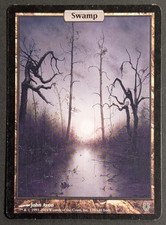 MTG Card - 1x Swamp (138) - Unhinged - LP/MP - Full Art - Magic The Gathering