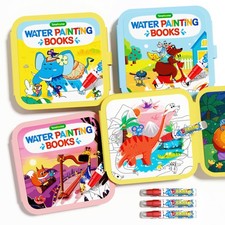 Reusable Water Painting Book for Kids - 3 Pack Magic Watercolor Books with Wa...