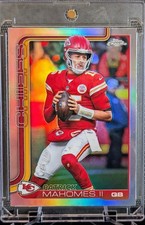 2025 Topps Chrome Patrick Mahomes Refractor #148 Kansas City Chiefs GOAT!