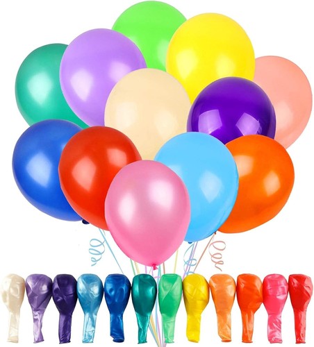 Rubfac 120 Luftballons verschiedene Farben 12 12 Zoll (120er Pack), mehrfarbig - Bild 1 von 7