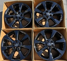 19" Lexus RX350 Factory Wheels Gloss Black Rims OEM RX450 74252 Set 4 New