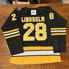Elias Lindholm Signed Boston Bruins Jersey PSA DNA Autographed