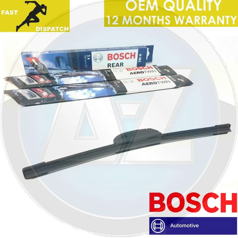 FOR HONDA CIVIC 2.0 TYPE R EP3 FRONT BOSCH AERO FLAT BLADE REAR PLASTIC WIPERS - Image 4 of 4