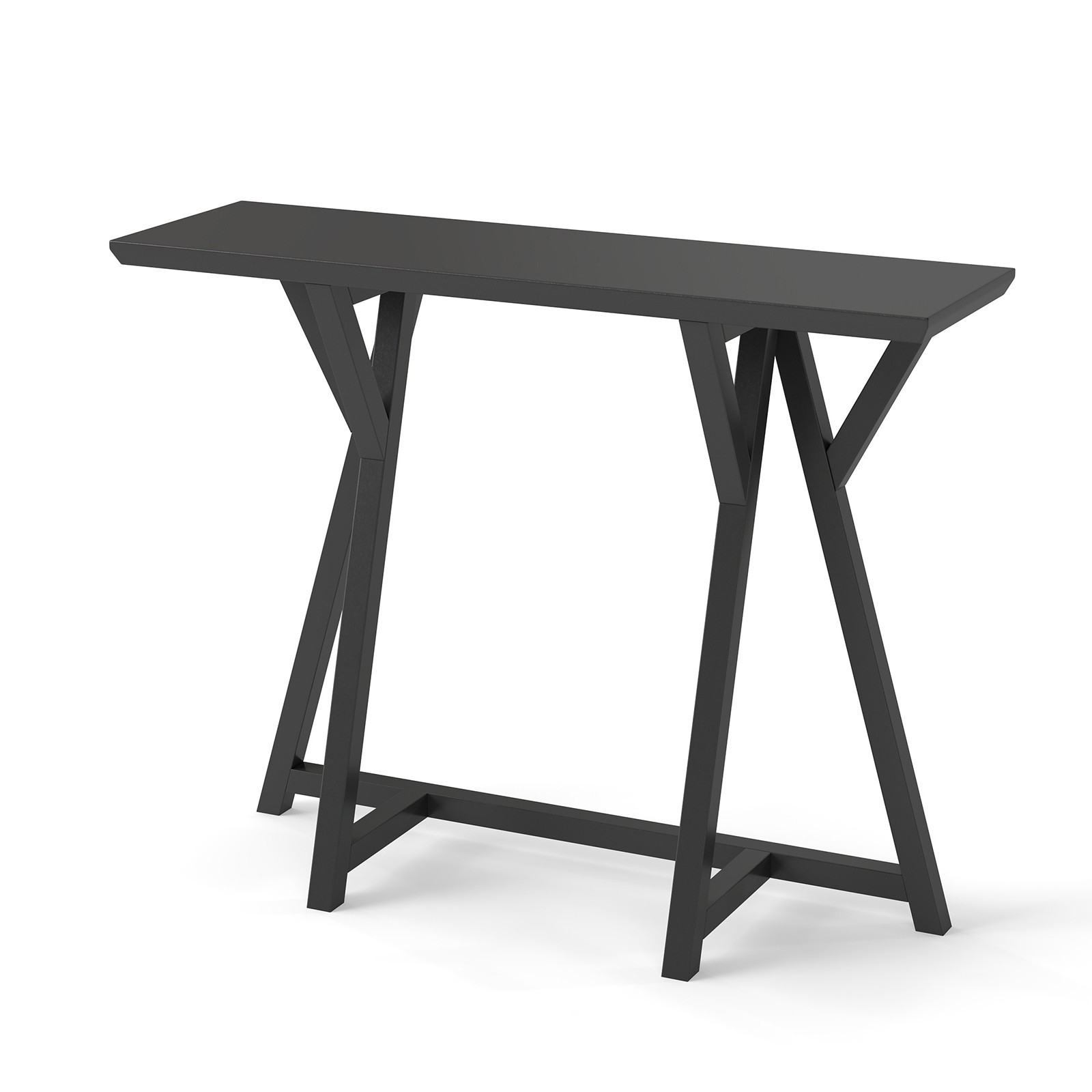 32 inch High Console Table, Morden Entryway Table for Hallway, Foyer Black