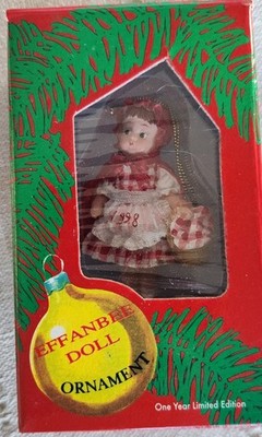 1998 Dated Effanbee ORNAMENT~LITTLE RED RIDING HOOD~F037~NIB