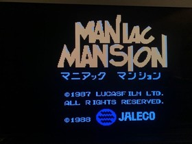 Maniac Mansion Famicom Cartridge Only Used Japanese ver tested working JP