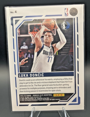 2021-22 Panini Donruss Elite Luka Doncic Primary Colors #4 98/99 