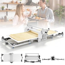 Foldable Commercial Dough Sheeter Press Roller Machine Pastry Sheet Machine 110V
