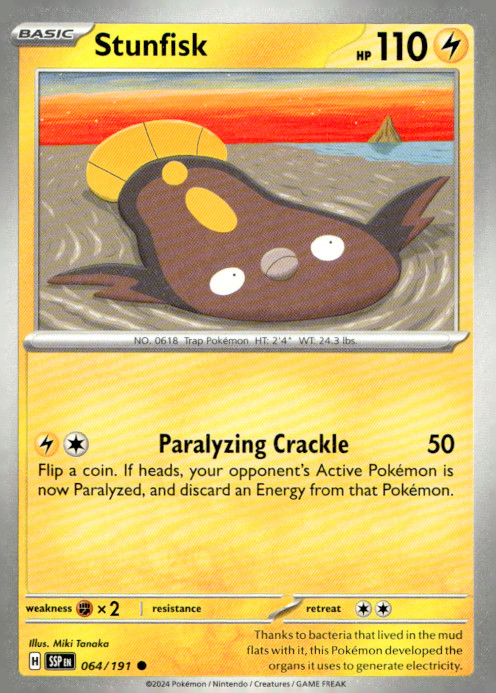 Stunfisk Common SV08: Surging Sparks 064/191 NM