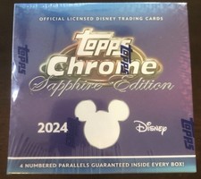 2024 Topps Chrome Disney Sapphire Sealed 8 Pack Box UK Release 