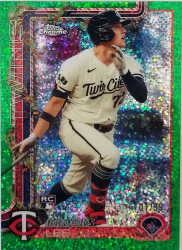 2025 Topps Five Star Brooks Lee RC Auto Purple /50 On Card RC 