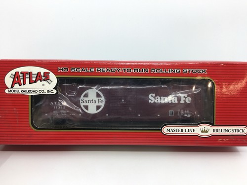 HO Atlas 20001846 Santa Fe 50’ vagón de carga de una sola puerta ATSF #11313 ruedas de metal | Condition: Used