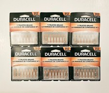 6 Packs Duracell Size 312 Hearing Aid Batteries 48 Total