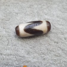 altes tibetisches Dogtooth Augen Achat Stein Dzi Perlen Amulett