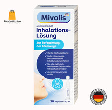 Mivolis Solution pour Inhalation ✨ 30 Ampoules Sérum Physiologique Sterile