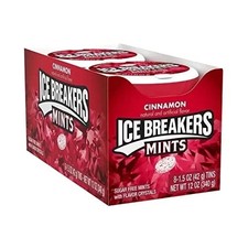 Ice Breakers Sugar Free Mints, Cinnamon, 1.5 Ounce Pack of 8 -3