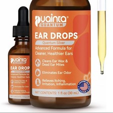 Natural Dog Ear Cleaner Drops for Infection, Itching Wax Build-Up, 1oz