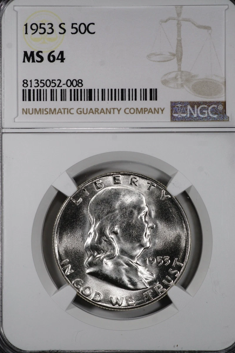 25+ Uncirculated Franklin Half Dollars (1948-1963) for sale
