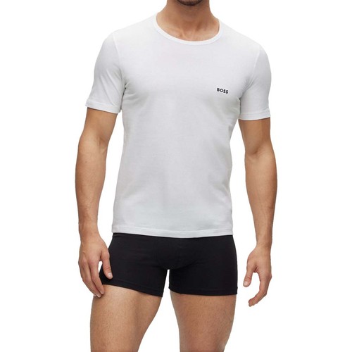 BOSS Herren T-Shirts Rundhals Shirt kurzarm Farbwahl reine Baumwolle 3er Pack - Afbeelding 17 van 48