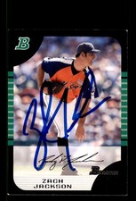 Signed Baseball Card Auto Zach Jackson 2005 Bowman Draft #BDP123 Blue Jays