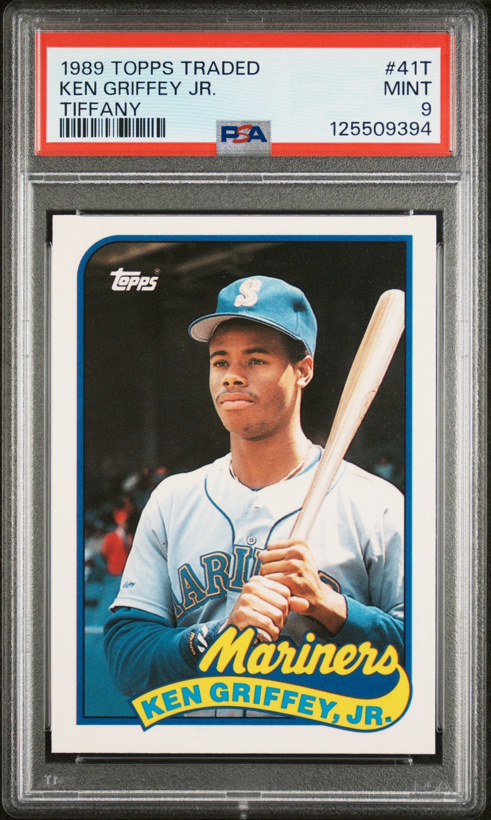 1989 TOPPS TRADED TIFFANY #41T KEN GRIFFEY JR. ROOKIE RC PSA 9