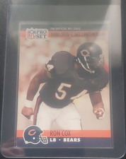 Pro Set 1990 Ron Cox #702 Chicago Bears Draft NFL Football Trading Card
