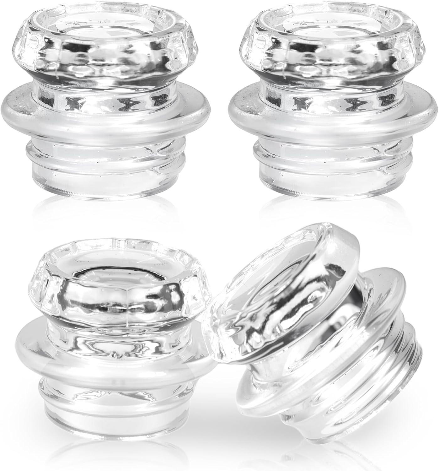 4PCS Coffee Percolator Glass Top Replacements Compatible with Coleman Coletti Gs