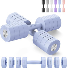 MERACH Dumbbell Set of 2, Adjustable Weight, Anti-slip Handle, Compact, Blue