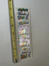 1  Hambly Thank You Stickers Prismatic Holographic Glitzy Sparkly Reflective