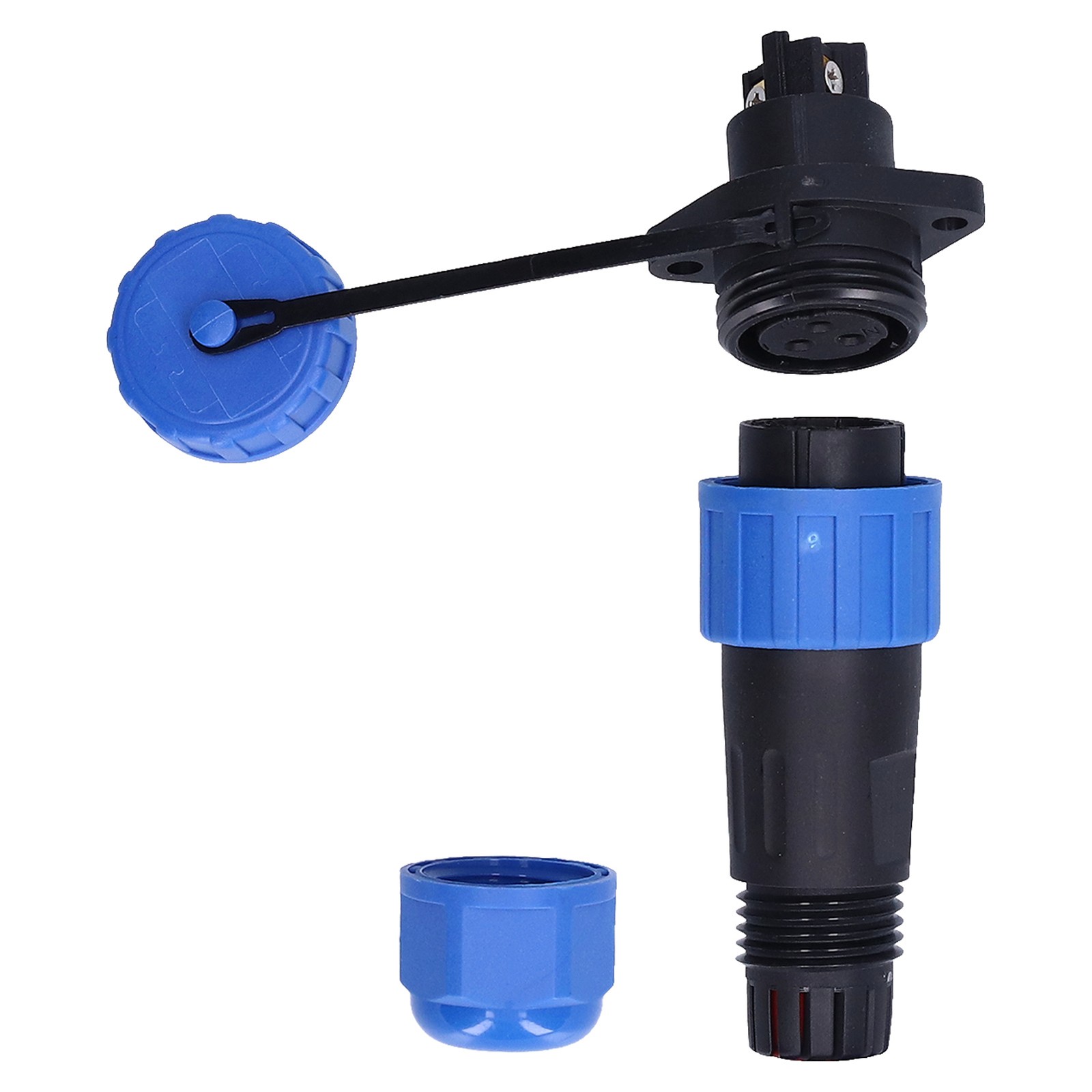 Aviation Plug Socket 3 Pin Male Female Power Connector For Computers 250V 10A☜