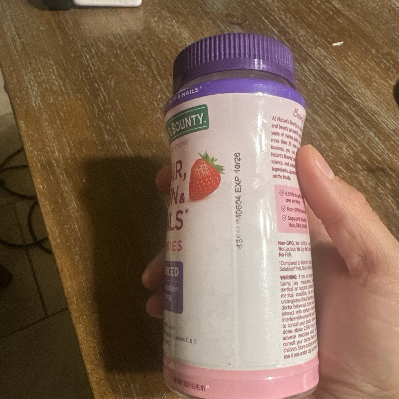 Lot Of 50 Pack Hair Skin Nails Gummies 6000 mcg 80 Advanced Formula Biotin