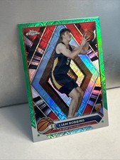 2023-24 Topps Chrome #174 Liam Robbins Green Logo Refractors