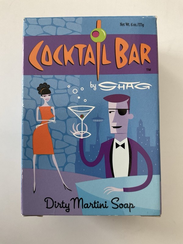 Collectible SHAG JOSH AGLE Cocktail Bar Soap  BlueQ   2002 *