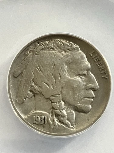 1931-S Buffalo Nickel Coin ANACS AU 50 Sharp Details Great Eye Appeal Free Ship