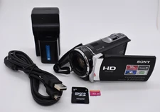 Sony Handycam HDR-CX190 Black Digital Video Camcorder 30x Zoom 5.3MP - TESTED