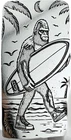10 ozt 999 Fine Silver Art Bar - BIGFOOT SURFER - ADAMO TECHNE - Limited Edition
