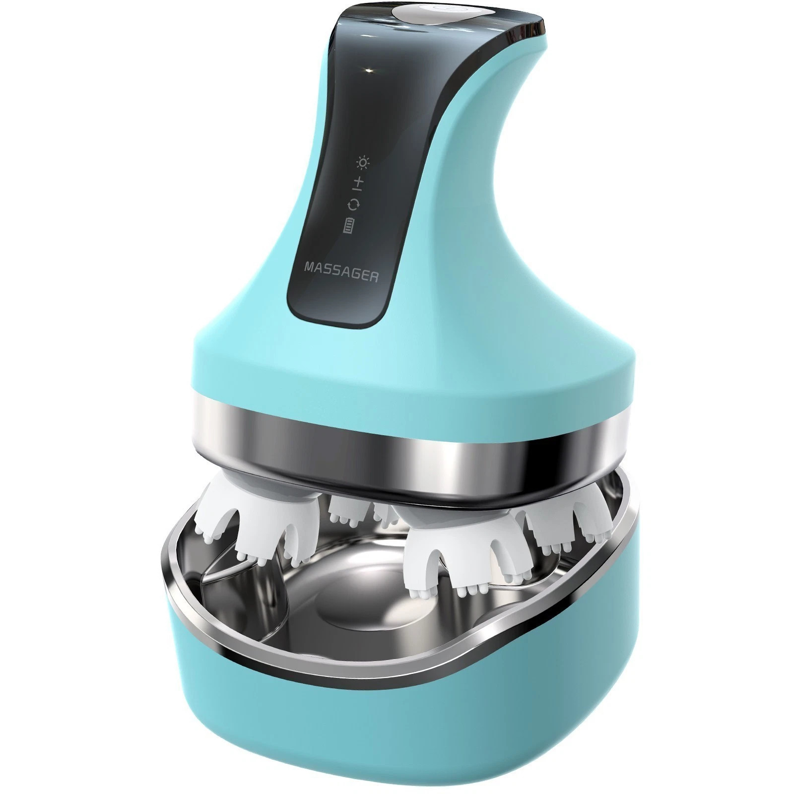 Scalp Massager Electric with Heat Rechargeable Head Massager Waterproof Gifts