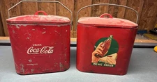(2) Vintage Coca Cola Superior Junior Sixpack Coolers