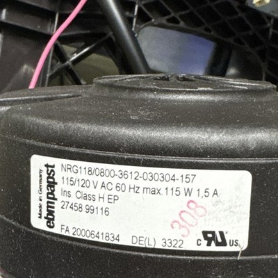 NTI Vmax Boiler Blower Fan EBMPAPST NRG118/0800-3612-030317-68
