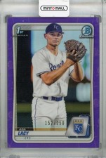 2020 Topps Bowman Draft Asa Lacy Chrome Purple /250 Royals