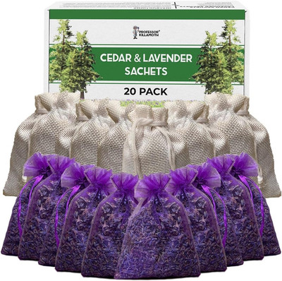 Professor Killamoth Cedar Chips and Lavender Sachets (20 Pack) - Stop Clothes Da