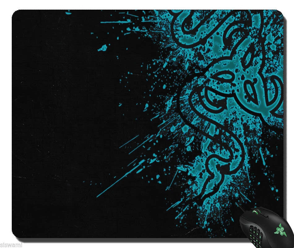 Razer Goliathus Speed Gaming Mouse Mat Pad  Blue Large 355 x 444 x 3 mm Not Box - Image 2 of 3