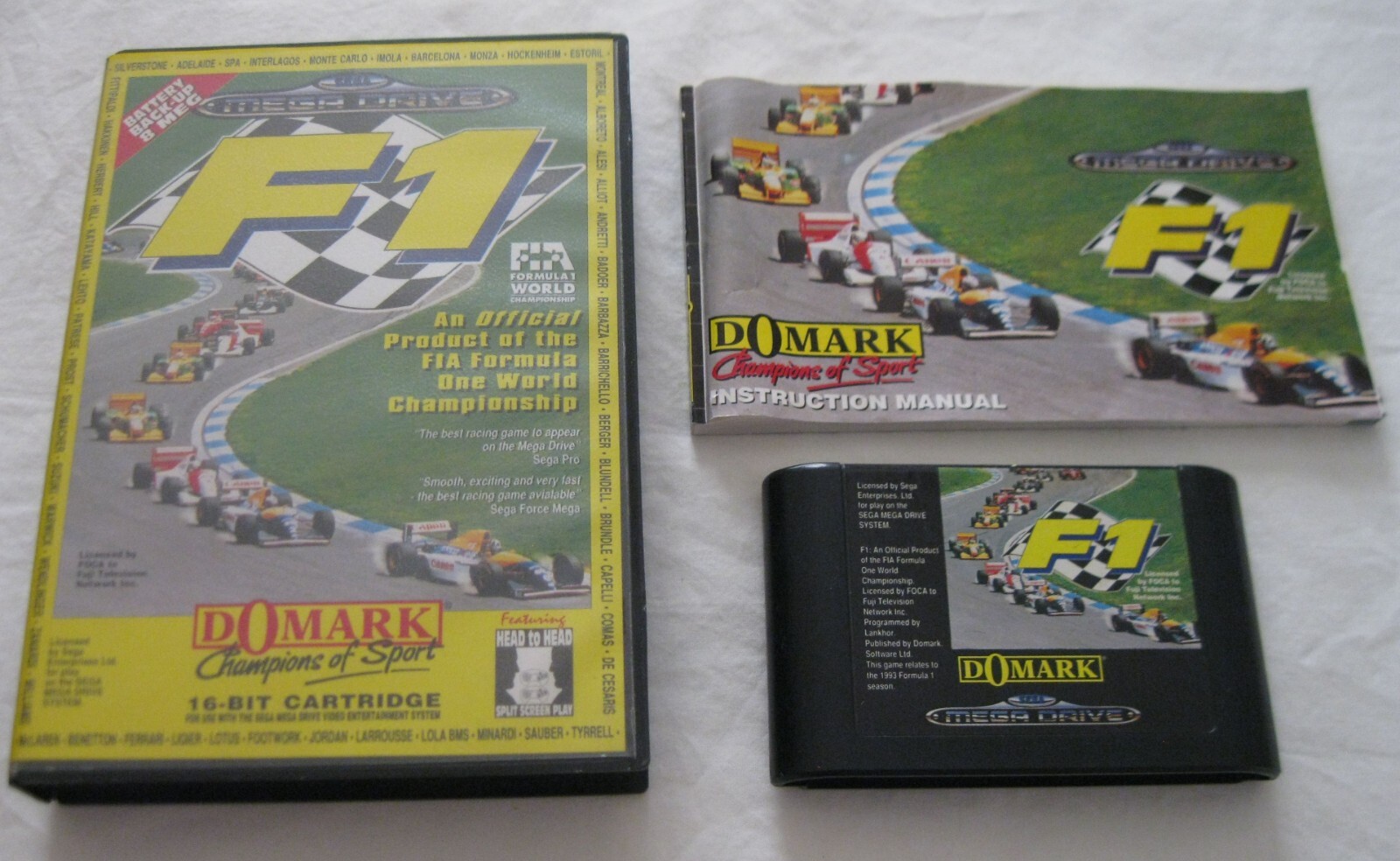 F1 authentique version originale sega megadrive