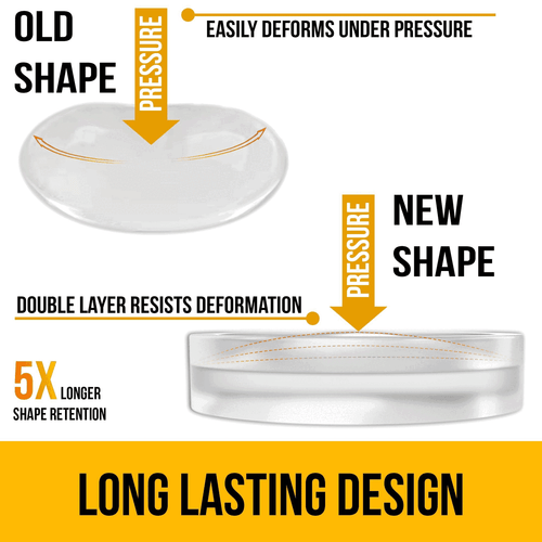 Premium Cabinet Door Bumpers 256 Pcs Clear Self Adhesive Pads for Noise Damp - Bild 4 von 9