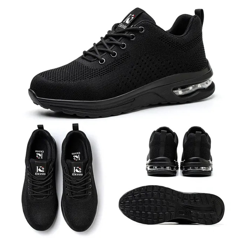 Zapatos de seguridad con cojín de aire para hombre y mujer - Zapatillas de tr...