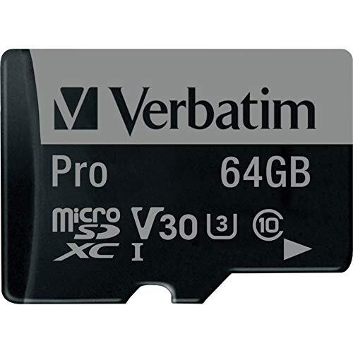Verbatim 64GB MLC (U3) UHS-I CLASS 3 600X PRO microSDXC Card 4K High Speed Video - Picture 3 of 4