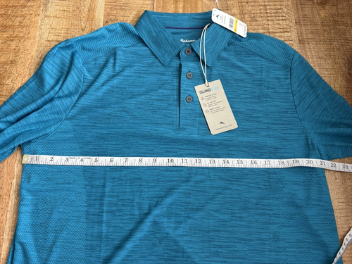 Tommy Bahama Herren Langarm Blau Palm Coast Polo Islandzone Medium - Bild 11 von 13