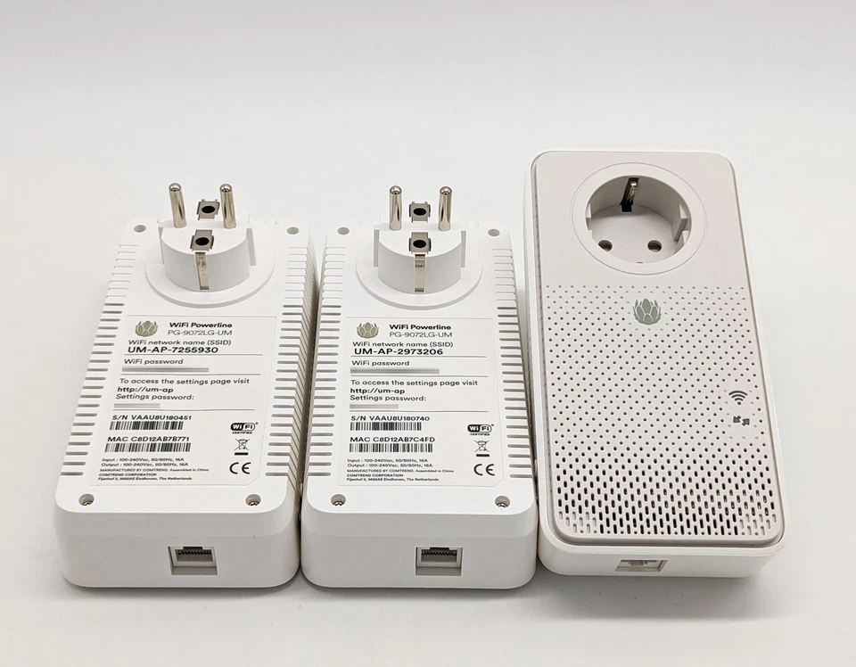 Powerline Starter 3er Set✅KIT PLC 1.000 MBit/s LAN ✅1.200 MBit/s D-LAN WIFI WLAN - Bild 2 von 4